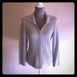 St. John sweater- zips up the front